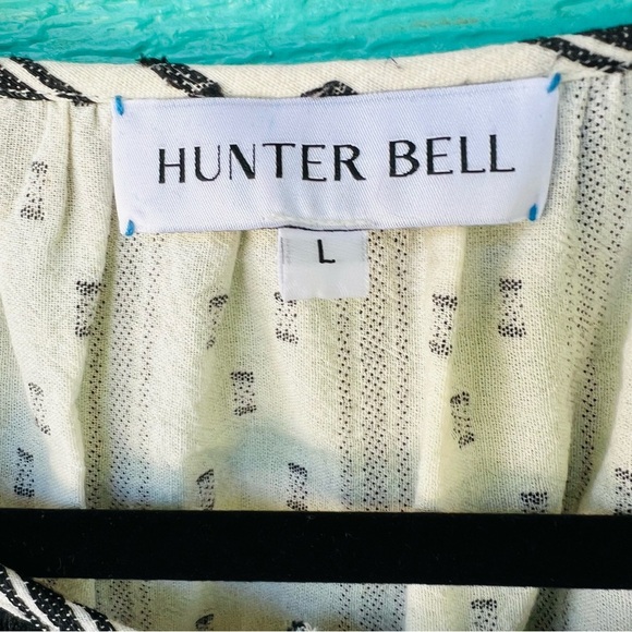 TUCKERNUCK HUNTER BELL BLACK WHITE TIERED MAXI DRESS SIZE LARGE - Picture 8 of 15